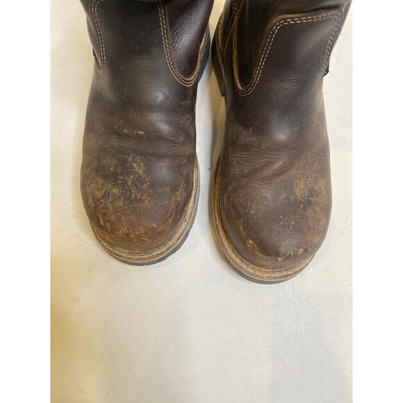 Thorogood Men’s Brown Steel Toed Wellington Pull On 10”Work Boots Sz 8D USA - Picture 4 of 12